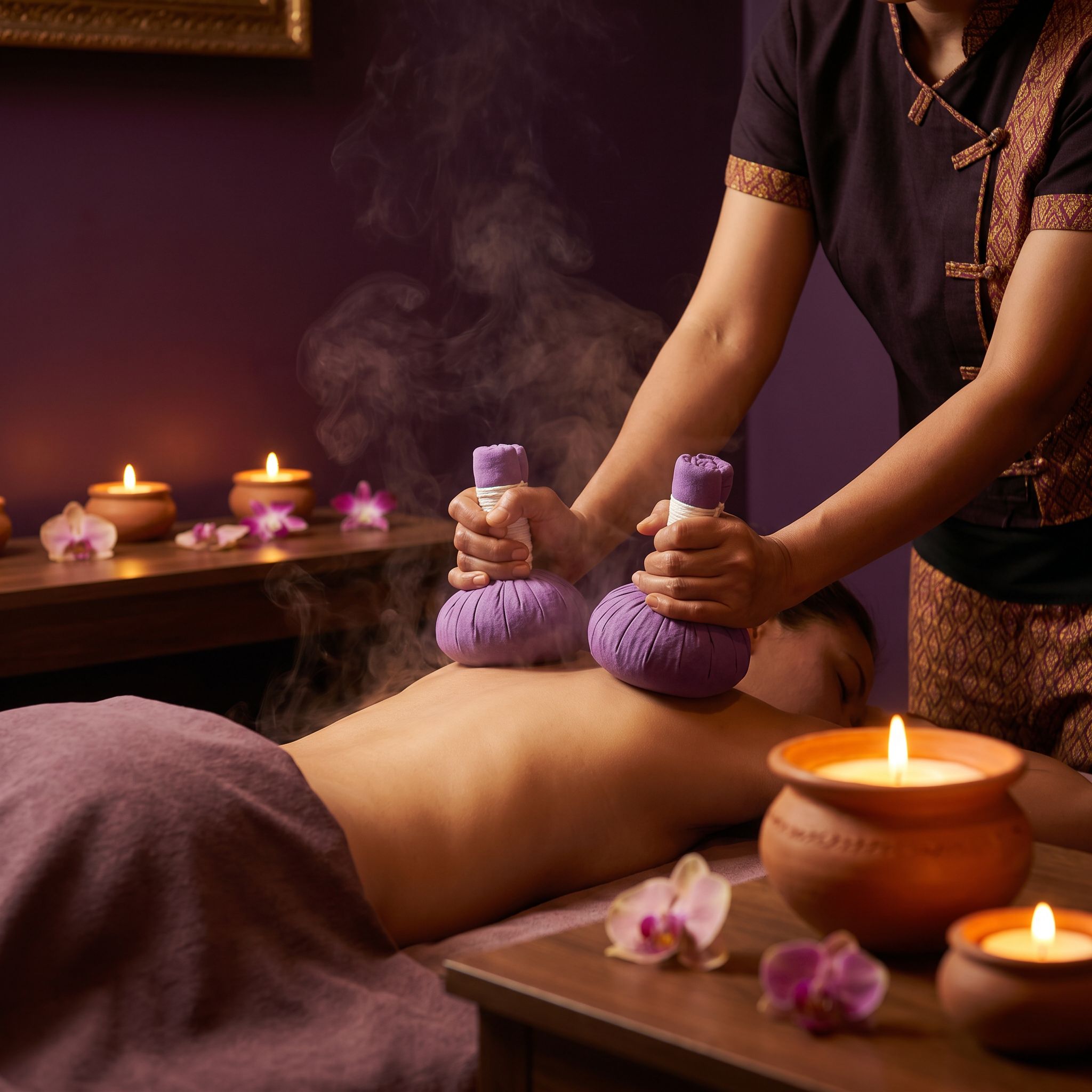 Kräuterstempel-Massage